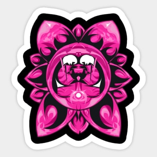 Pink flower Sticker